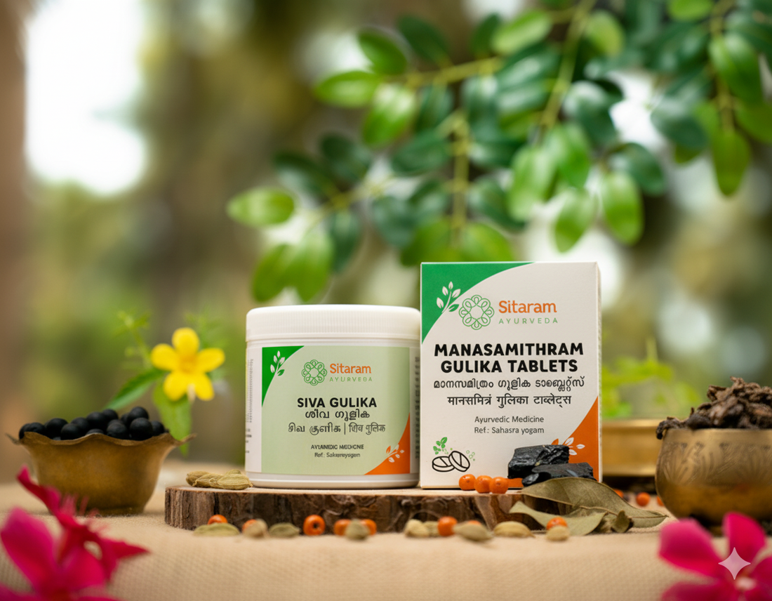 Sitaram Ayurveda Comprimés Gulika & Vati collection