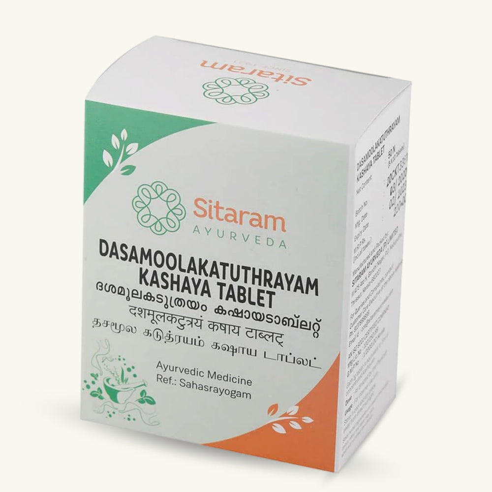 Sitaram Ayurveda, Dasamoolakaduthrayam Kashayam Tabletten, ayurvedisches Nahrungserganzungsmittel