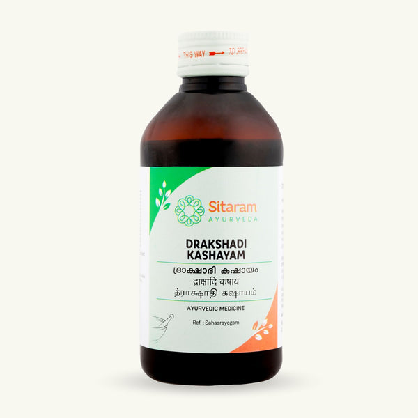 Sitaram Ayurveda, Drakshadi Kashayam, 200 ml, complement ayurvedique
