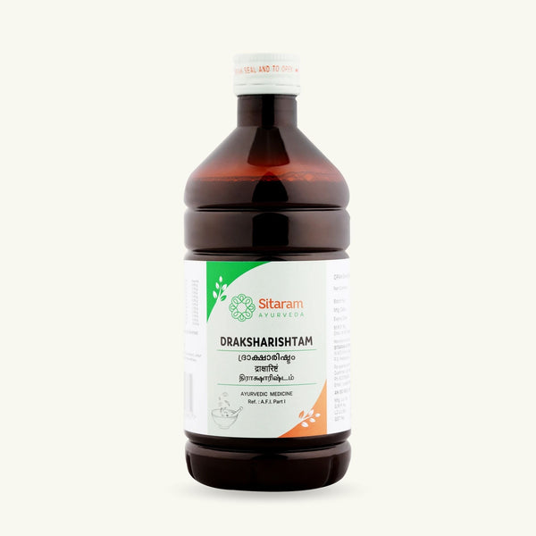 Sitaram Ayurveda, Draksharishtam, 450 ml, complement ayurvedique