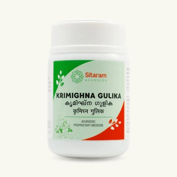 Sitaram Ayurveda, Krimighna Gulika comprimés, 100 comprimés, complement ayurvedique