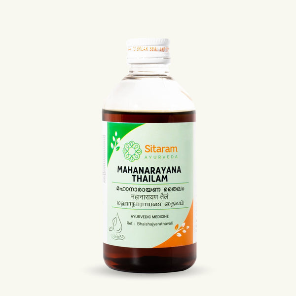 Sitaram Ayurveda, Mahanarayana Thailam, 200 ml, Thailam ayurvedique classique