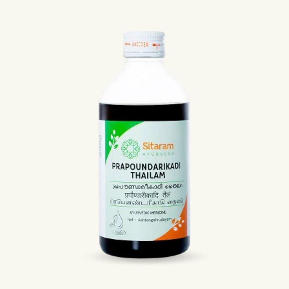Sitaram Ayurveda, Prapoundarikadi Thailam, 200 ml, klassisches ayurvedisches Thailam