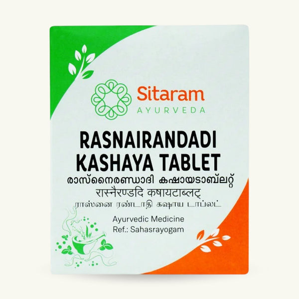 Sitaram Ayurveda, Rasnairandadi Kashayam Tabletten, 50 Tabletten, ayurvedisches Nahrungserganzungsmittel