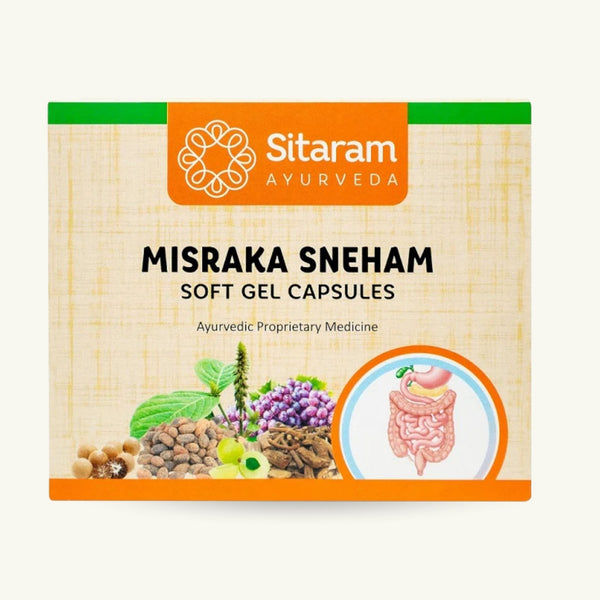 Sitaram Ayurveda, Misrakasneham gélules molles, 40 gélules, complement ayurvedique